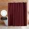 Americanflat 71x74 Solid Burgundy Shower Curtain - Water Resistant - Polyester Fabric
